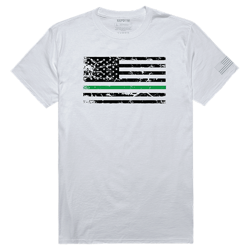 TGL Flag Tactical Graphic Tee Shirt, White - Medium