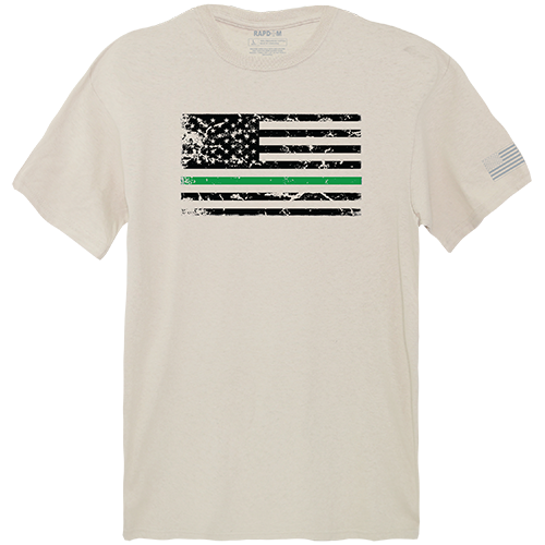 TGL Flag Tactical Graphic Tee Shirt, Sand - Small