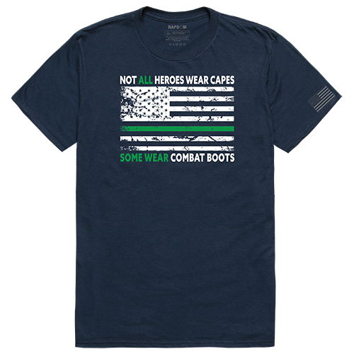 Not All with TGL Tactical Graphic Tee Shirt, Navy - Extra Large