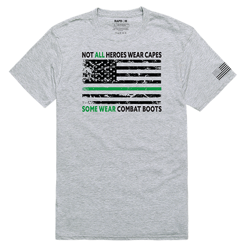Not All with TGL Tactical Graphic Tee Shirt, Heather Gray - Medium