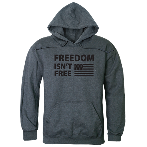 Freedom Isnt Graphic Pullover Sweatshirt, Heather Charcoal - Extra Large