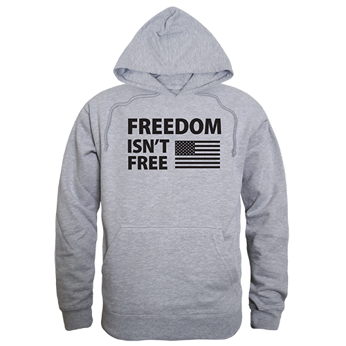 Freedom Isnt Graphic Pullover Sweatshirt, Heather Gray - 2XL