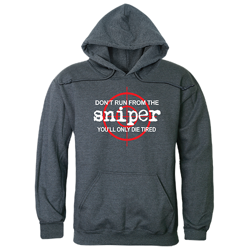 TS4-797-HCH-01 Sniper Graphic Pullover Sweatshirt, Heather Charcoal - Small