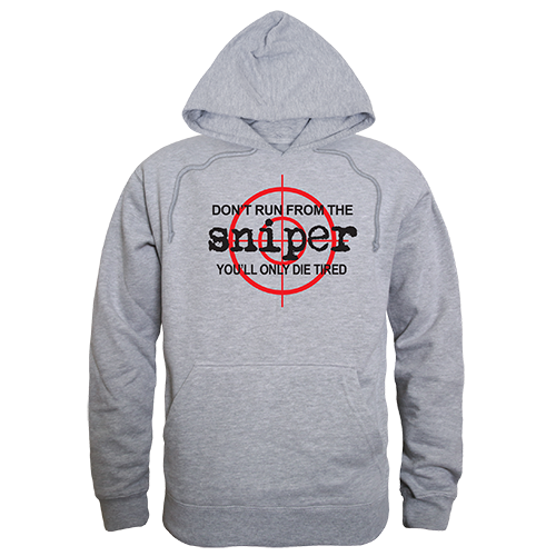TS4-797-HGY-05 Sniper Graphic Pullover Sweatshirt, Heather Gray - 2XL