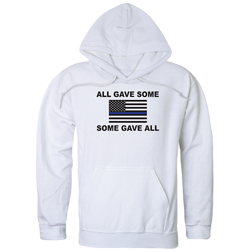 TS4-798-WHT-04 All Gave Some Graphic Pullover Sweatshirt, White - Extra Large