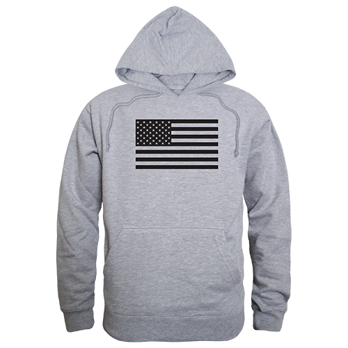 Tonal Flag Graphic Pullover Sweatshirt, Heather Gray - 2XL