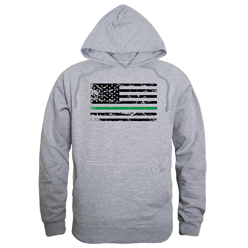 TGL Flag Graphic Pullover Sweatshirt, Heather Gray - Small
