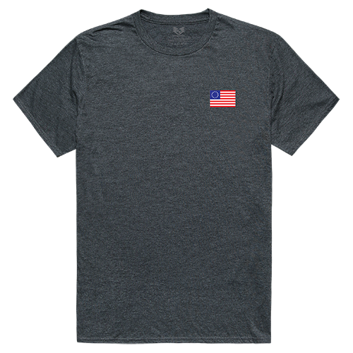 Betsy Ross 1 Relaxed Graphic Tee Shirt, Heather Charcoal - 2XL