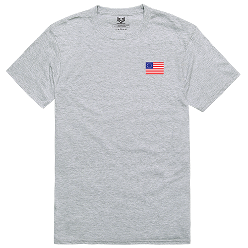 Betsy Ross 1 Relaxed Graphic Tee Shirt, Heather Gray - 2XL