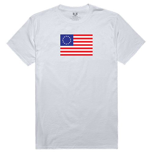 Betsy Ross 2 Relaxed Graphic Tee Shirt, White - Extra Large