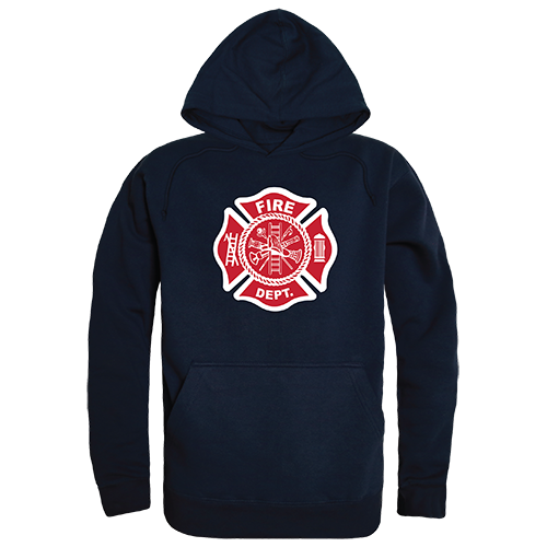 Fire Department Graphic Pullover Sweatshirt, Navy - Small