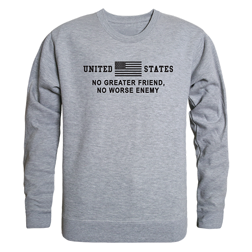 No Greater Graphic Crewneck Sweatshirt, Heather Gray - Small