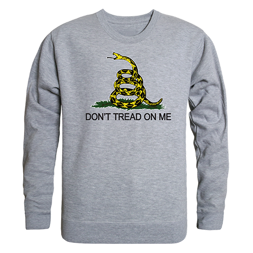 Gadsden Graphic Crewneck Sweatshirt, Heather Gray - Large