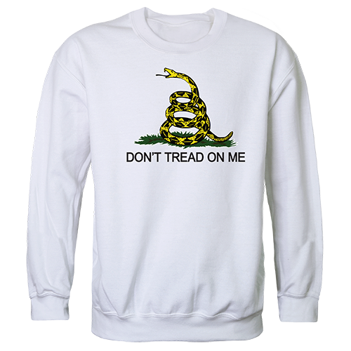 Gadsden Graphic Crewneck Sweatshirt, White - Medium