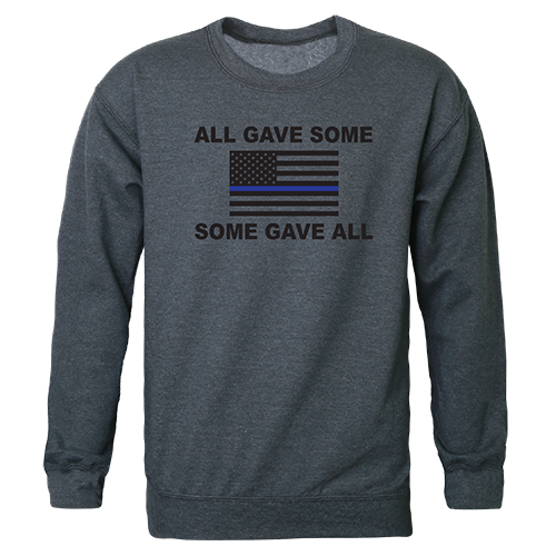 All Gave Some Graphic Crewneck Sweatshirt, Heather Charcoal - Small