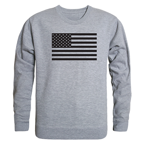 Tonal Flag Graphic Crewneck Sweatshirt, Heather Gray - Extra Large