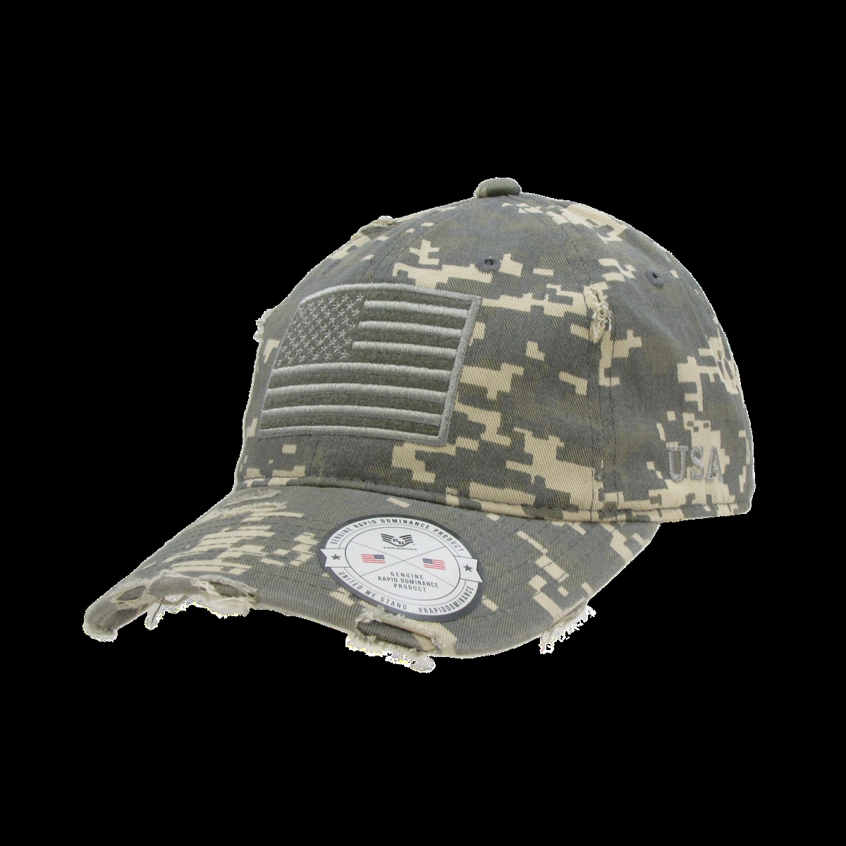 Vintage USA Flag Patch Cap, ACU