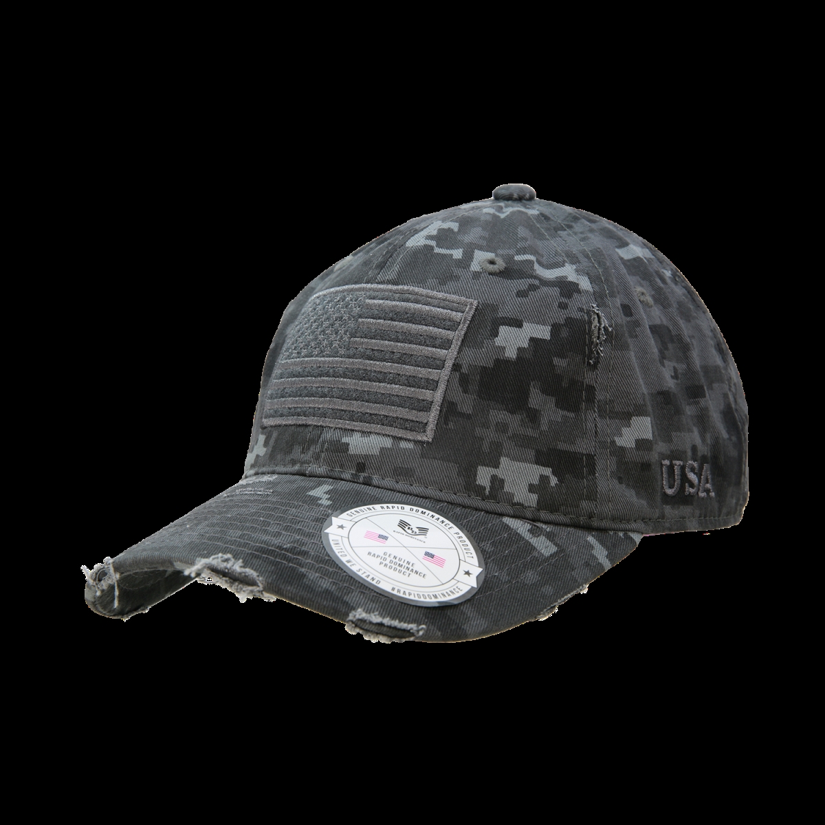 Vintage USA Flag Patch Cap, NTG