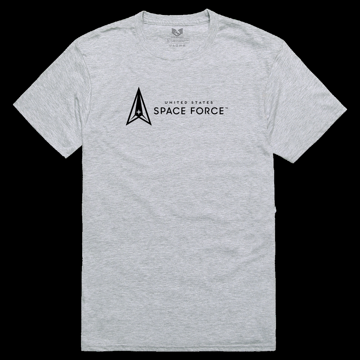 US Space Force2 Relaxed Graphic T-Shirt, Heather Grey - Medium