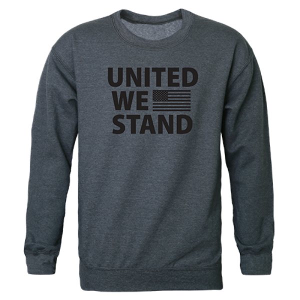 United We Stand Graphic Crewneck Sweatshirt, Heather Charcoal - Large