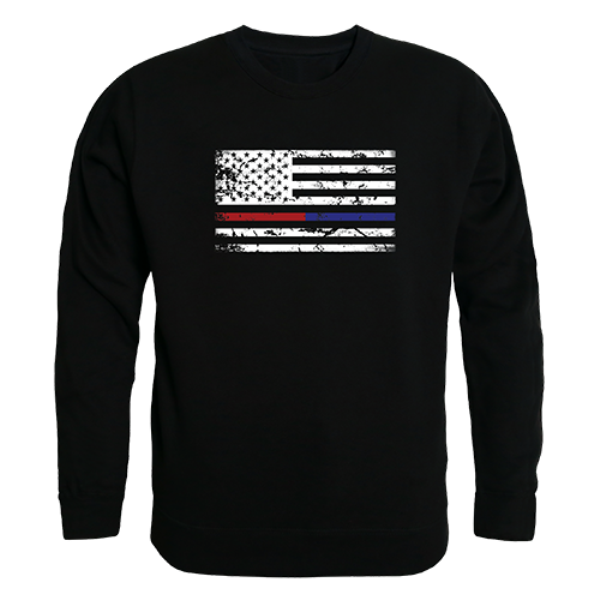 TRL & TBL Dual Flag GRPX Crewneck Sweatshirt, Black - Small