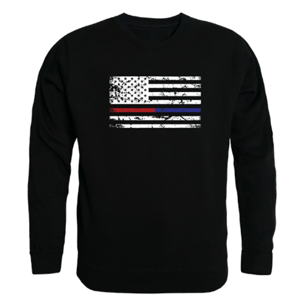 TRL & TBL Dual Flag GRPX Crewneck Sweatshirt, Black - Medium