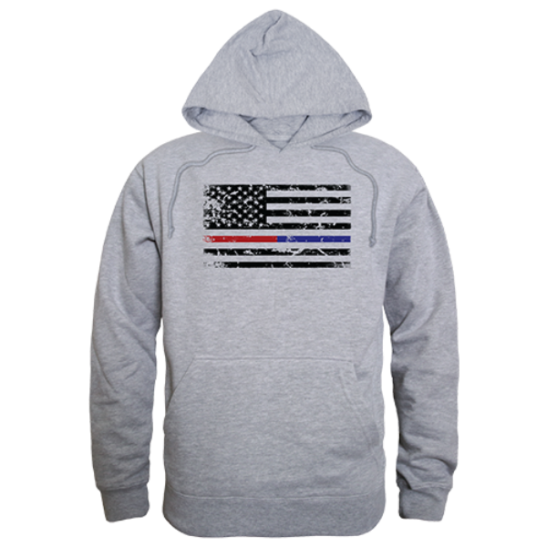TRL & TBL Dual Flag GRPX Pullover, Heather Grey - Extra Large
