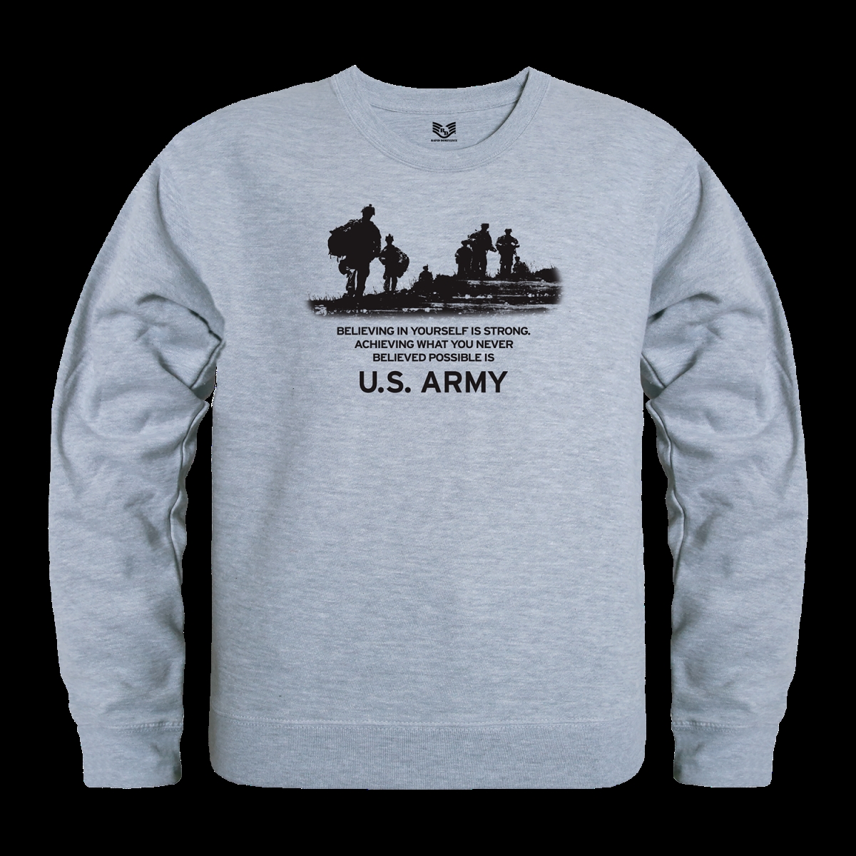 US Army 28 Graphic Crewneck Sweatshirt - Heather Grey - Medium