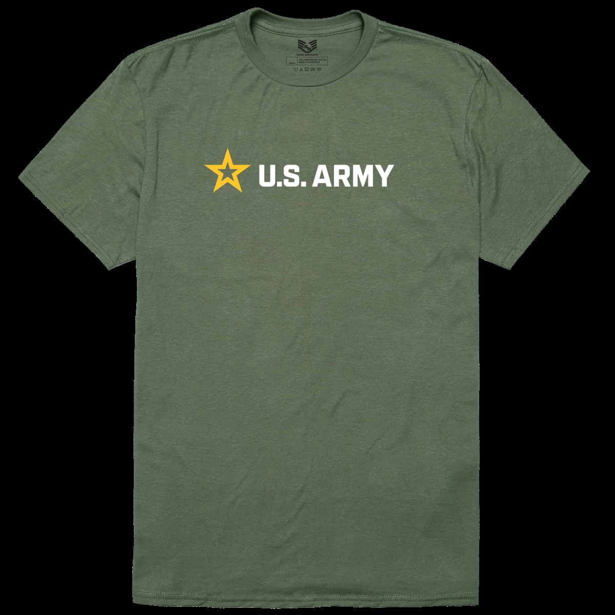 US Army 35 Relaxed Graphic T-Shirt - Olive - 2X