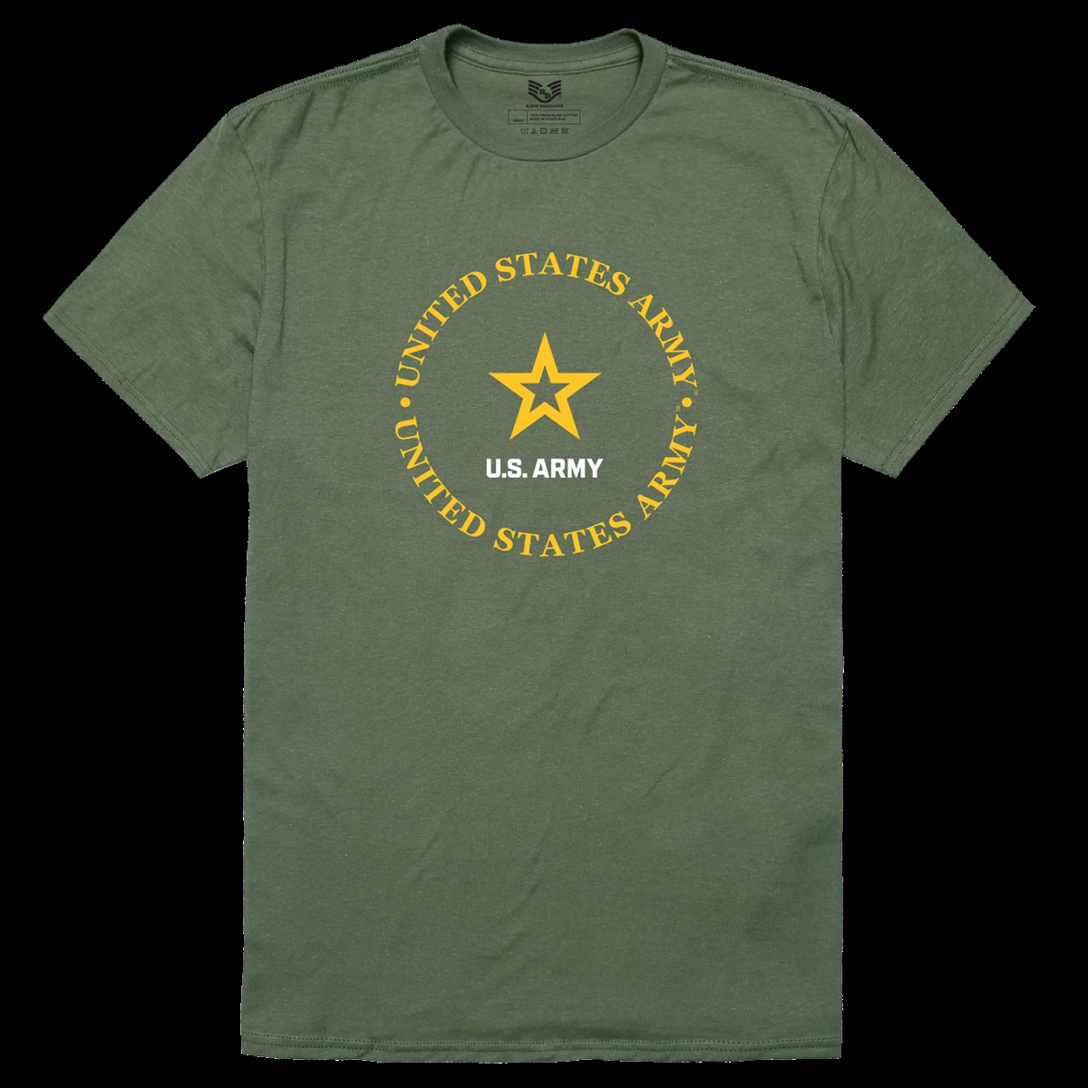 US Army 44 Relaxed Graphic T-Shirt - Olive - Medium