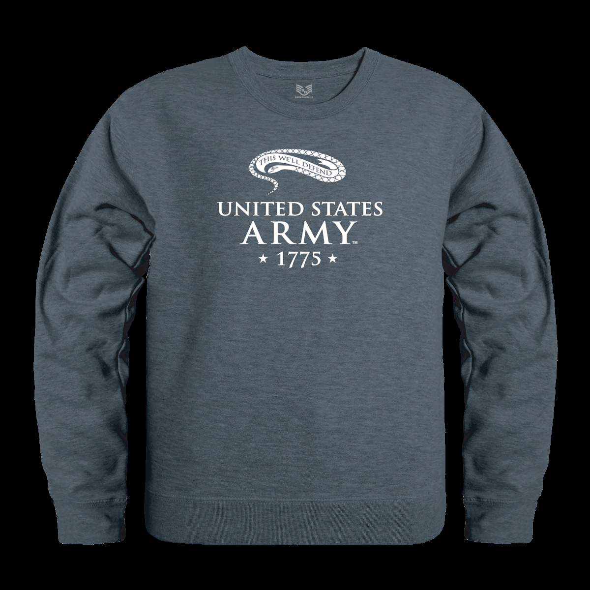 US Army 17 Graphic Crewneck Sweatshirt - Heather Charcoal - Large