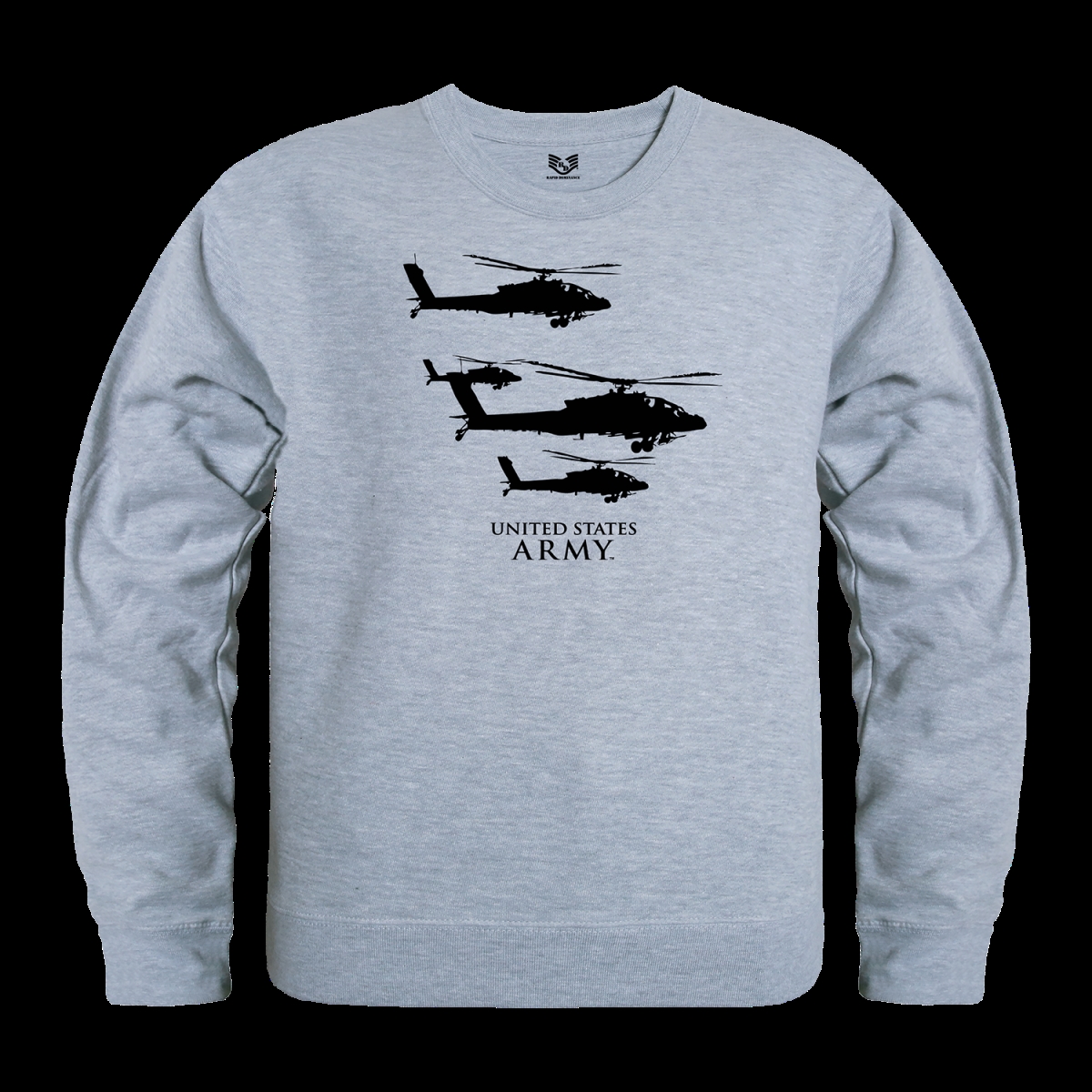 US Army 21 Graphic Crewneck Sweatshirt - Heather Grey - 2X
