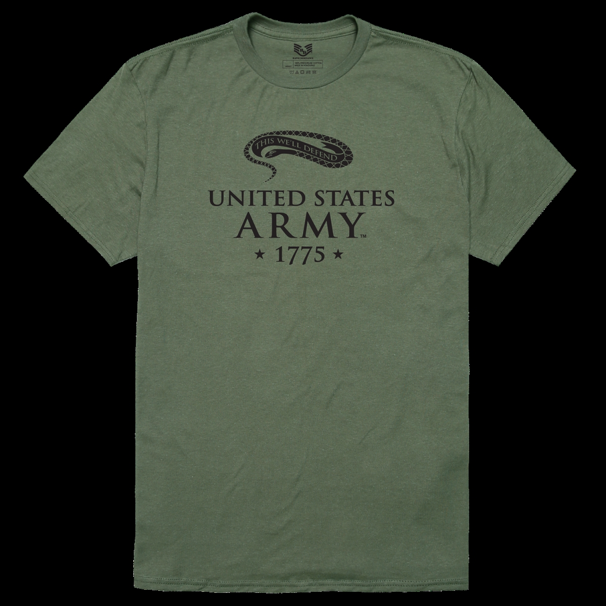 Army 18 Relaxed Graphic T-Shirt - Olive - Small