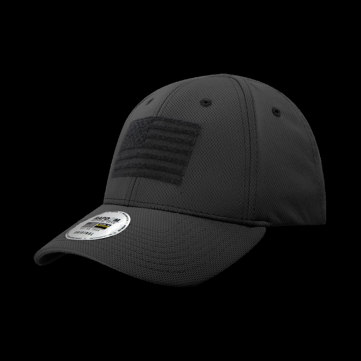 USA Embossed Patch Cap - Black