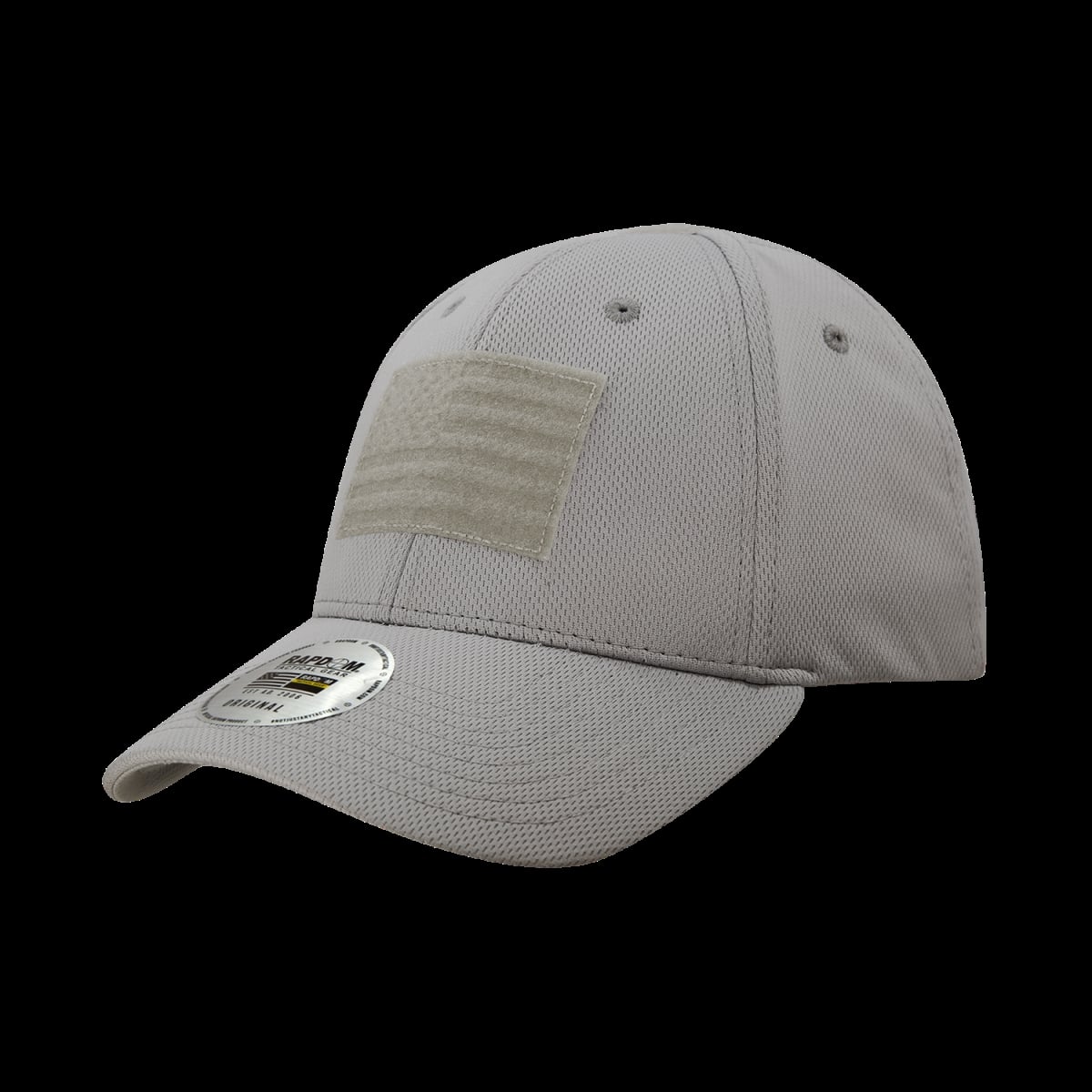 USA Embossed Patch Cap - Charcoal