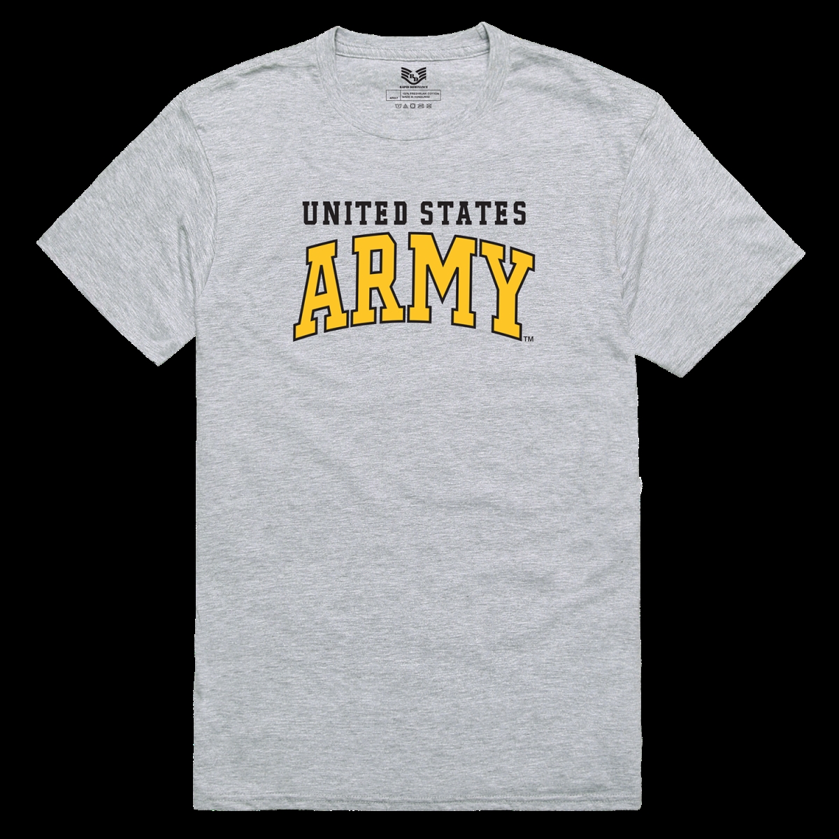 Army 1 Relaxed Graphic T-Shirt - Heather Grey - Small