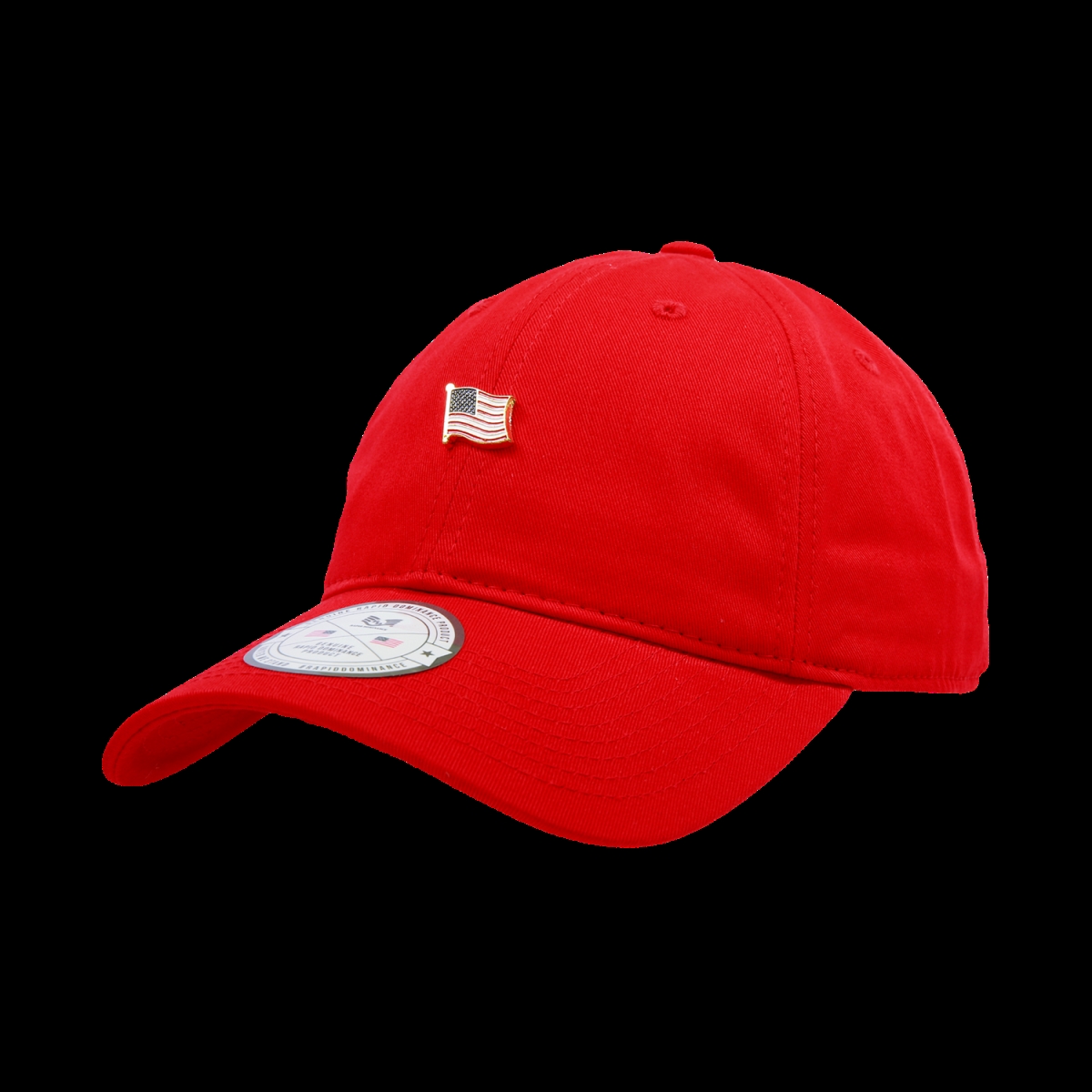 USA Metal Pin Relaxed Cap - Red