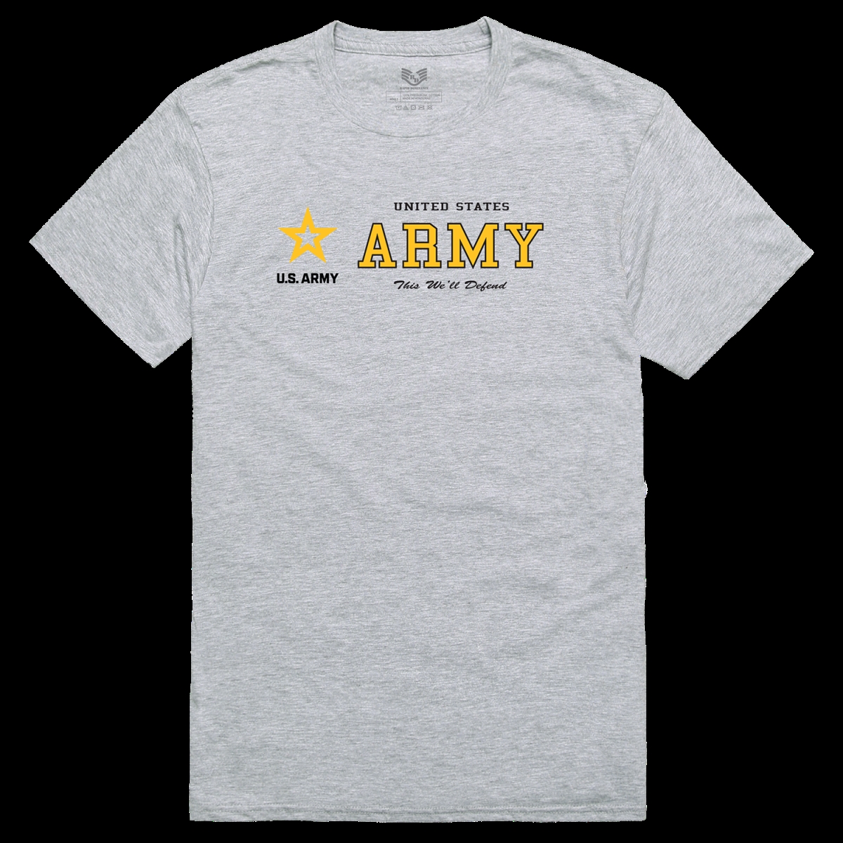 US Army 46 Relaxed Graphic T-Shirt - Heather Grey - Large