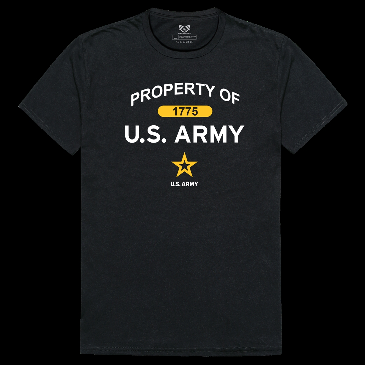 US Army 52 Relaxed Graphic T-Shirt - Black - Large