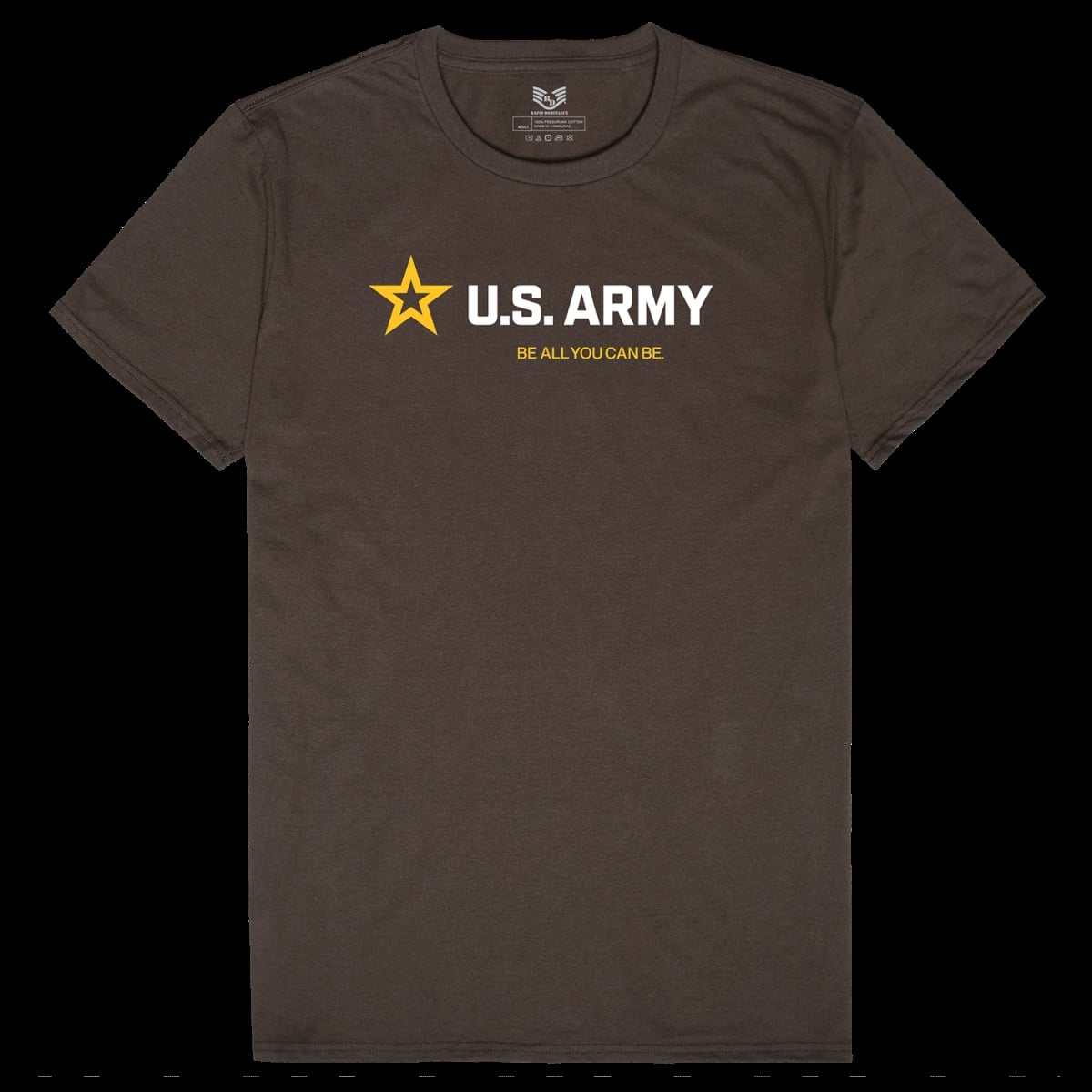 US Army 60 Relaxed Graphic T-Shirt - Brown - Small