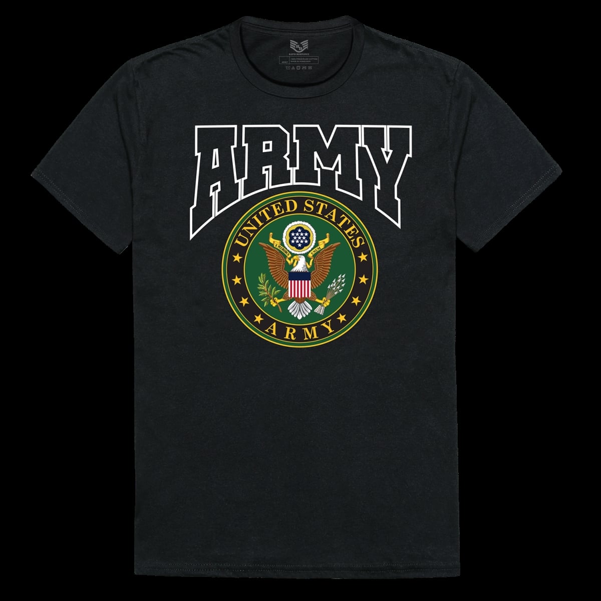 US Army Relaxed Graphic T-Shirt - Black - Large