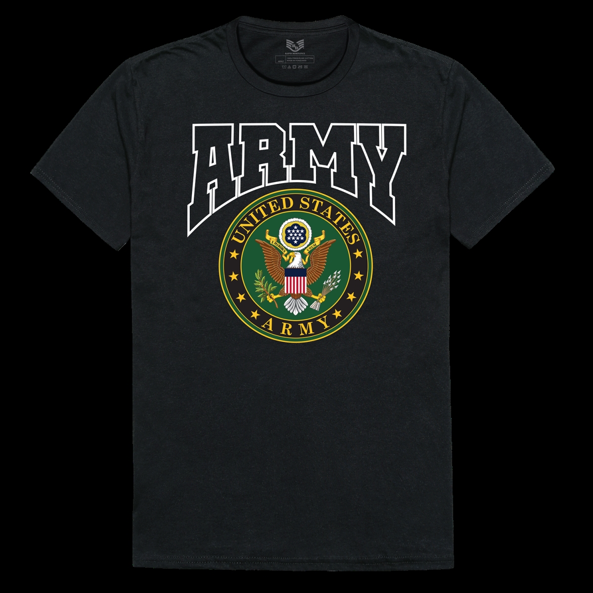 US Army Relaxed Graphic T-Shirt - Black - 2X