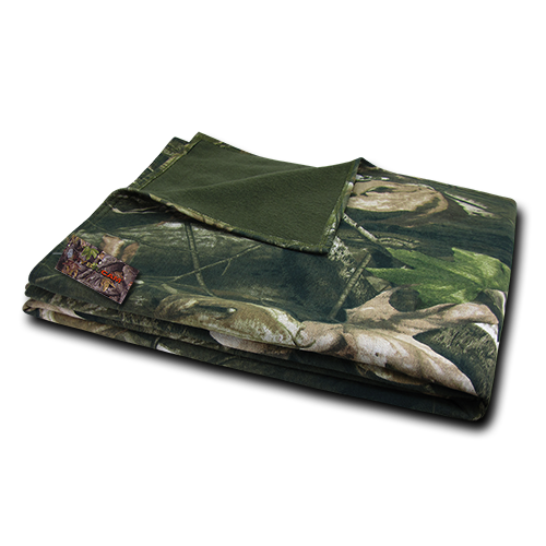 60 x 70 in. Hybricam Grey Bark Fleece Blanket