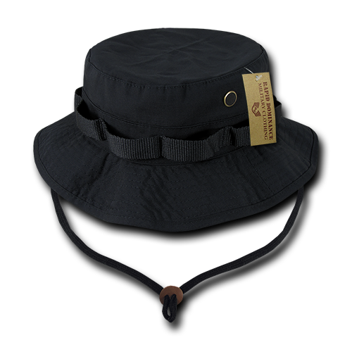 Picture of Rapid Dominance R71-PL-BLK-01 Ripstop Boonies Hat&#44; Black - Small