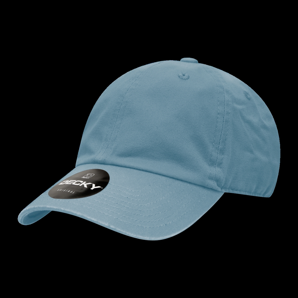 205-LBL 6 Panel Low Profile Relaxed Cotton Dad Hat, Light Blue - One Size Fits Most