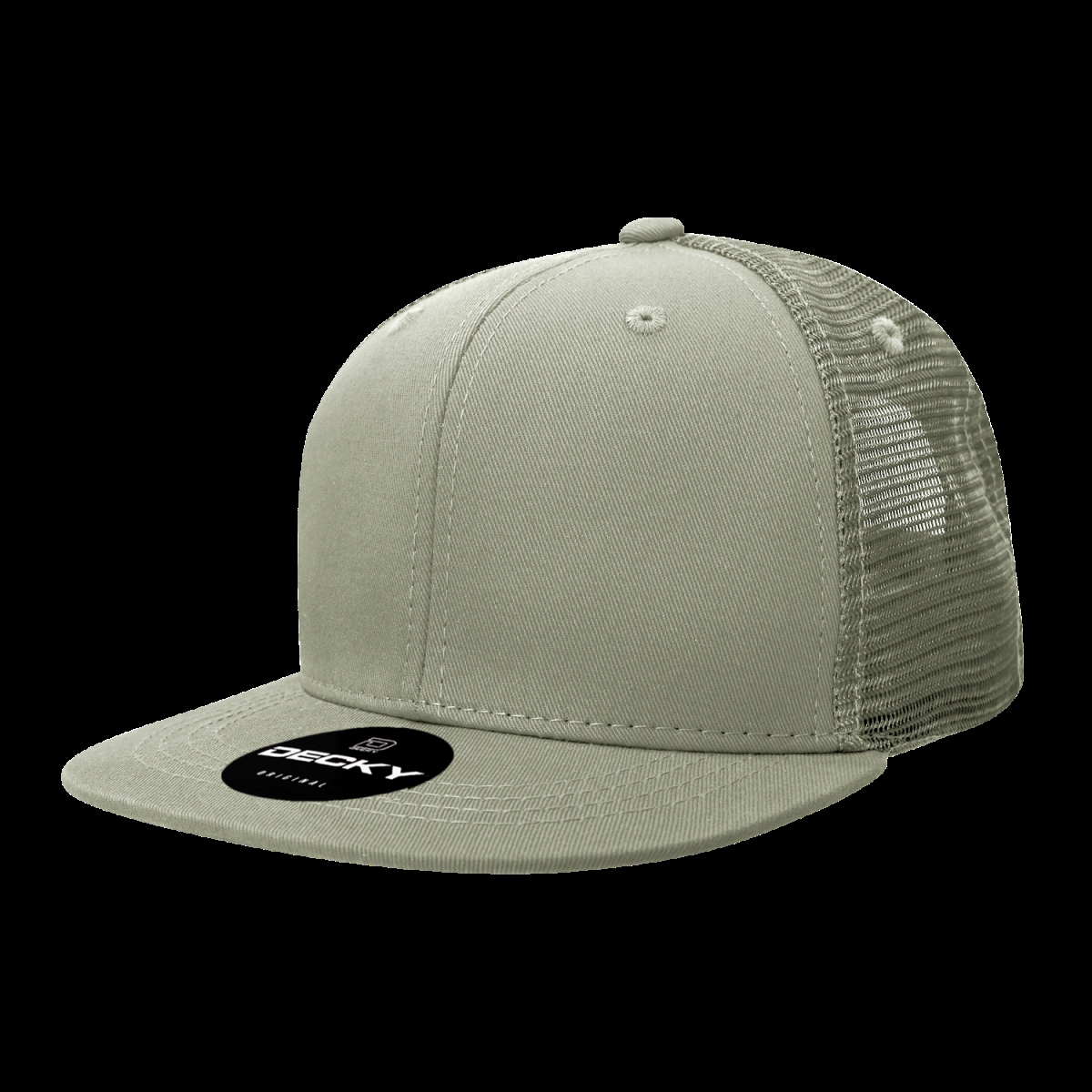 6033-1LOD 6 Panel High Profile Structured Cotton Blend Trucker Cap, Loden - One Size Fits Most