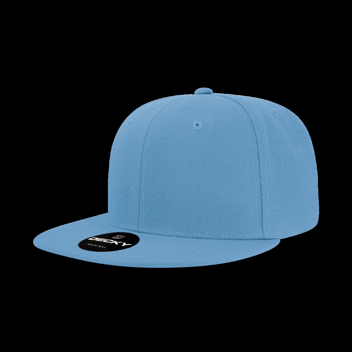 6020-1SKY 6 Panel High Profile Snapback Cap, Sky Blue - One Size Fits Most