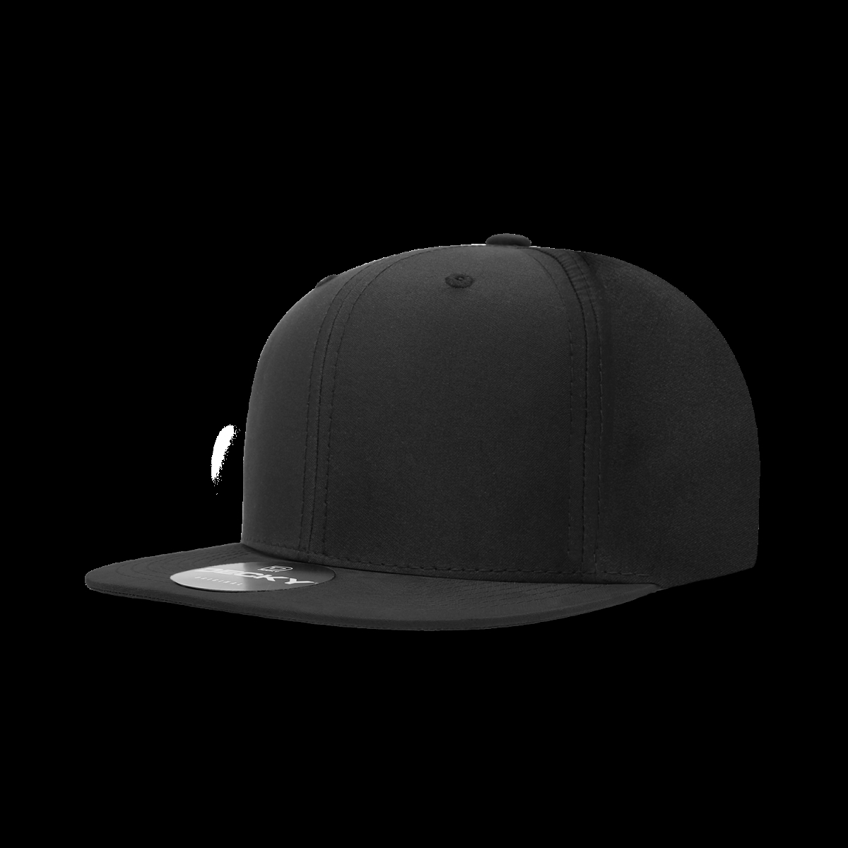 6223-1BLK 6 Panel High Profile Structured Performance Snapback Cap, Black - One Size Fits Most -  Rapid Dominance