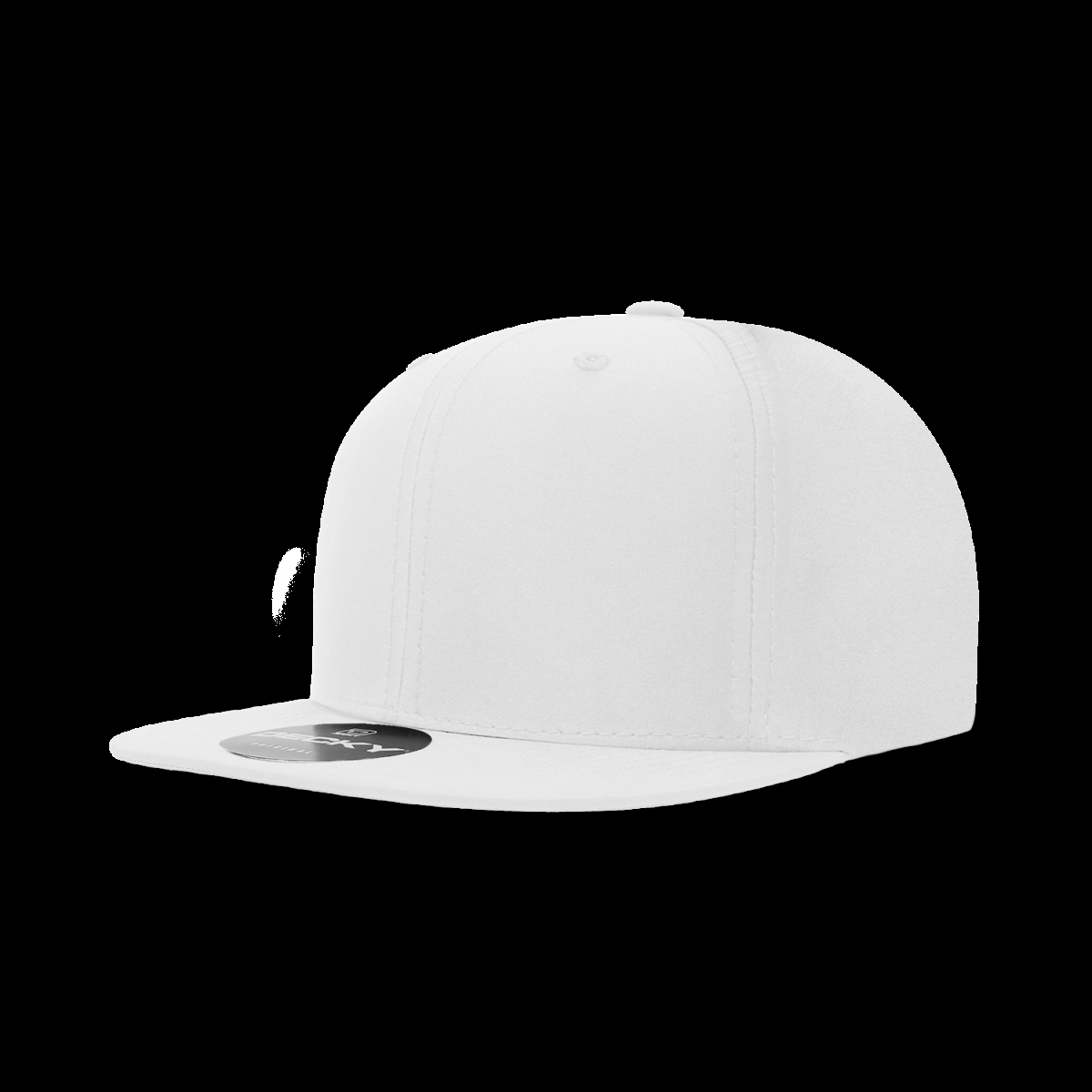 6223-1WHT 6 Panel High Profile Structured Performance Snapback Cap, White - One Size Fits Most -  Rapid Dominance