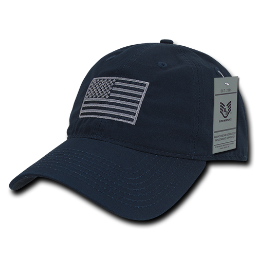 Relaxed Ripstop USA Cap, Navy